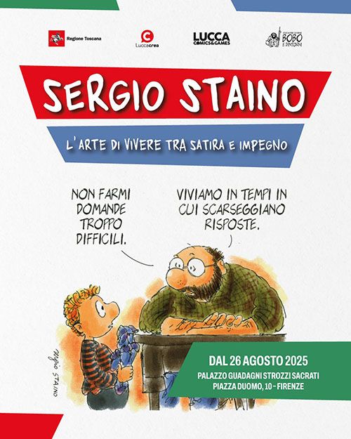 Image of Mostra OFF: Sergio Staino - L’arte di vivere tra satira e impegno